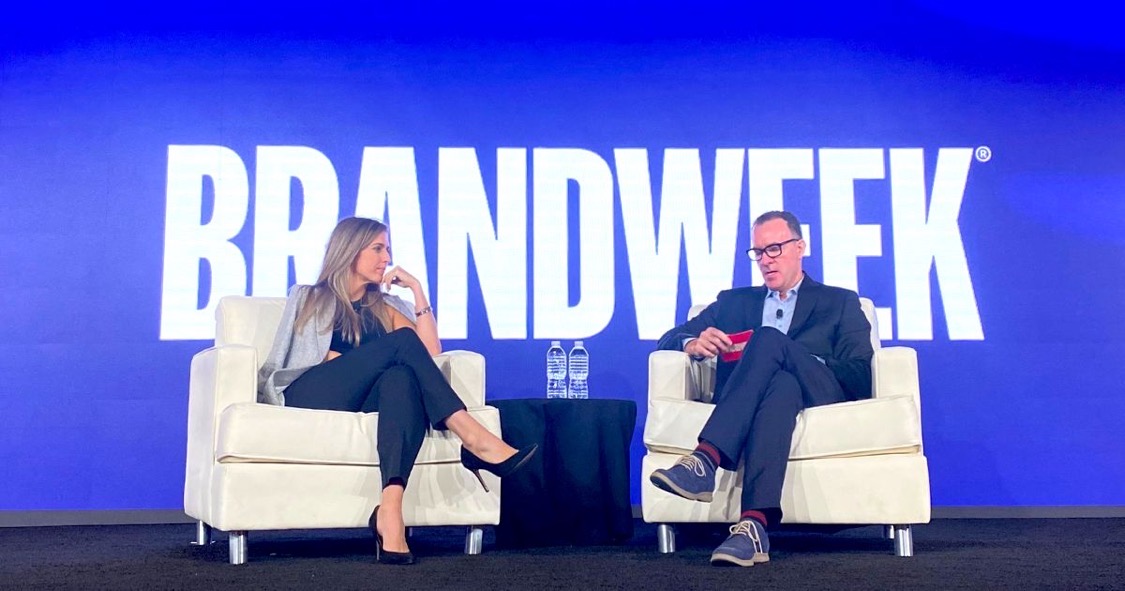 Mackenzie Knapp in conversation on stage at Brandweek